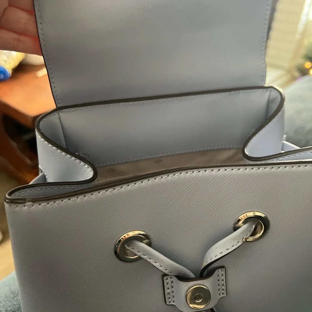 kate spade White Leather Backpack